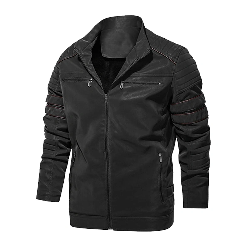 Men Leather Jacket Motorcycle PU Men Jackets