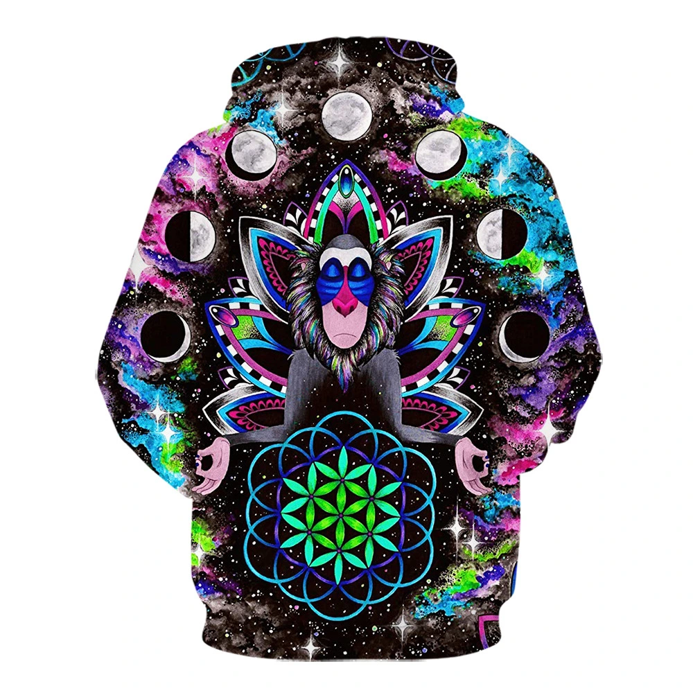 Abstract Line Splash Ink 3D Printed Pullover Hoodie