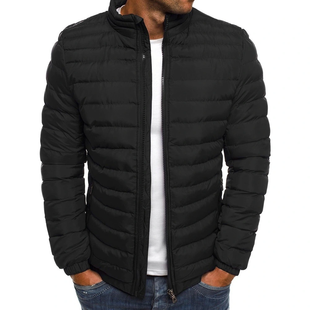 Stand-Up Collar Jacket Coat Cotton