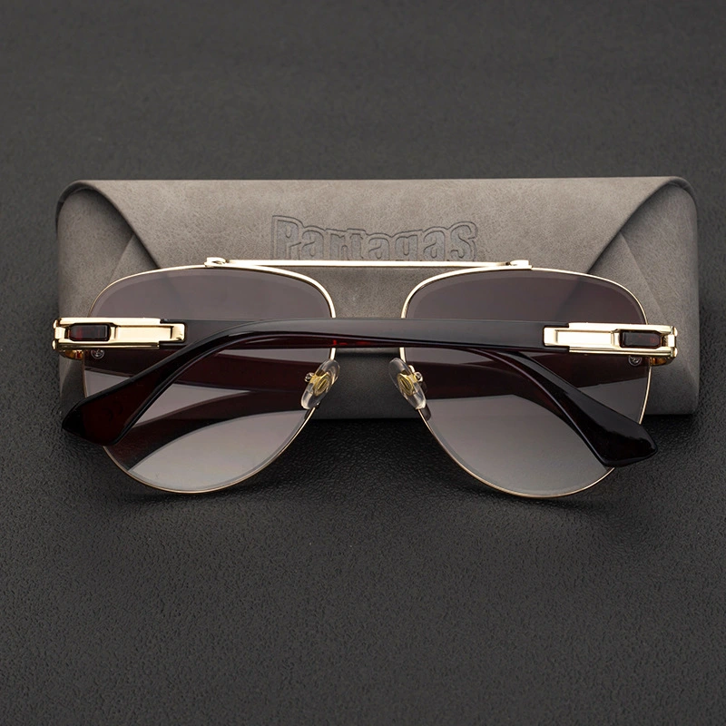 Fashion Women Retro Round Frame Frog Sunglasses