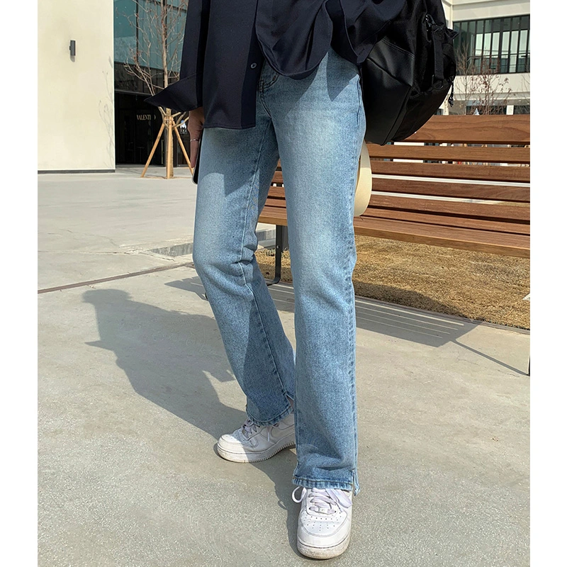 Jeans Boys Summer New Straight Loose Pants Korean Style Trend Blue Casual Trousers