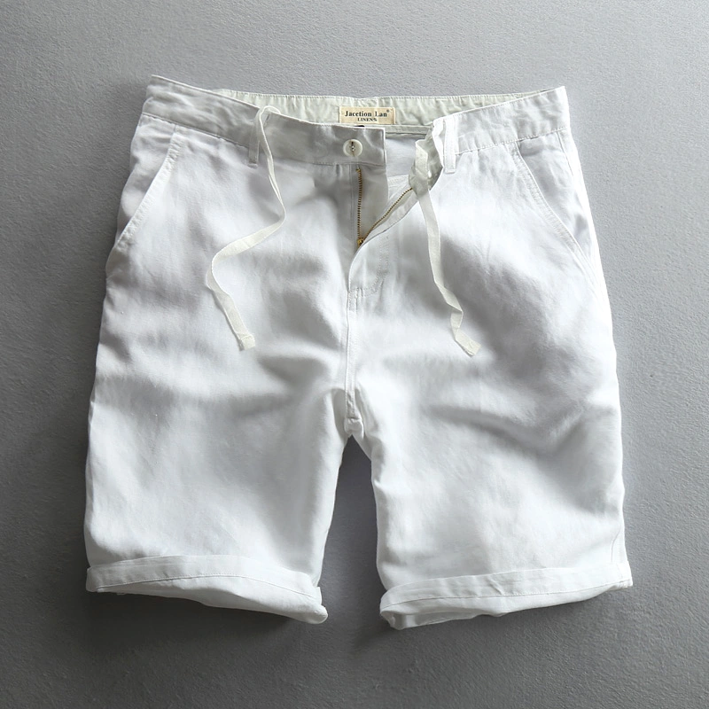 Loose Casual Men's Five-point Linen Shorts