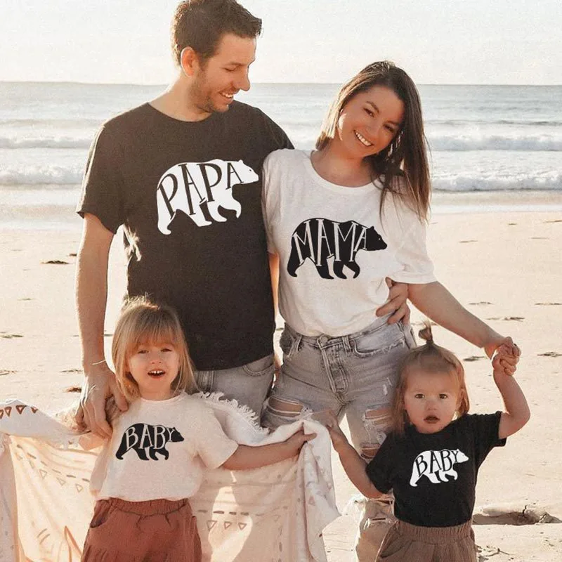 Parent-Child Baby Short-Sleeved T-Shirt Ins Europe And America