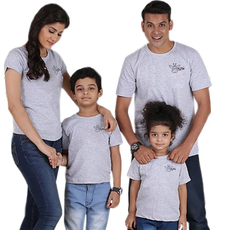 Summer Short-Sleeved T-Shirt Parent-Child Clothes New