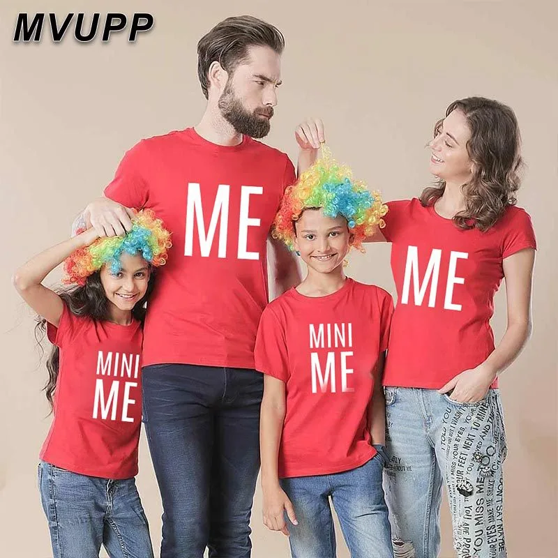 Parent-Child Wear Summer New Round Neck Casual Fashion Pullover White Short-Sleeved T-Shirt