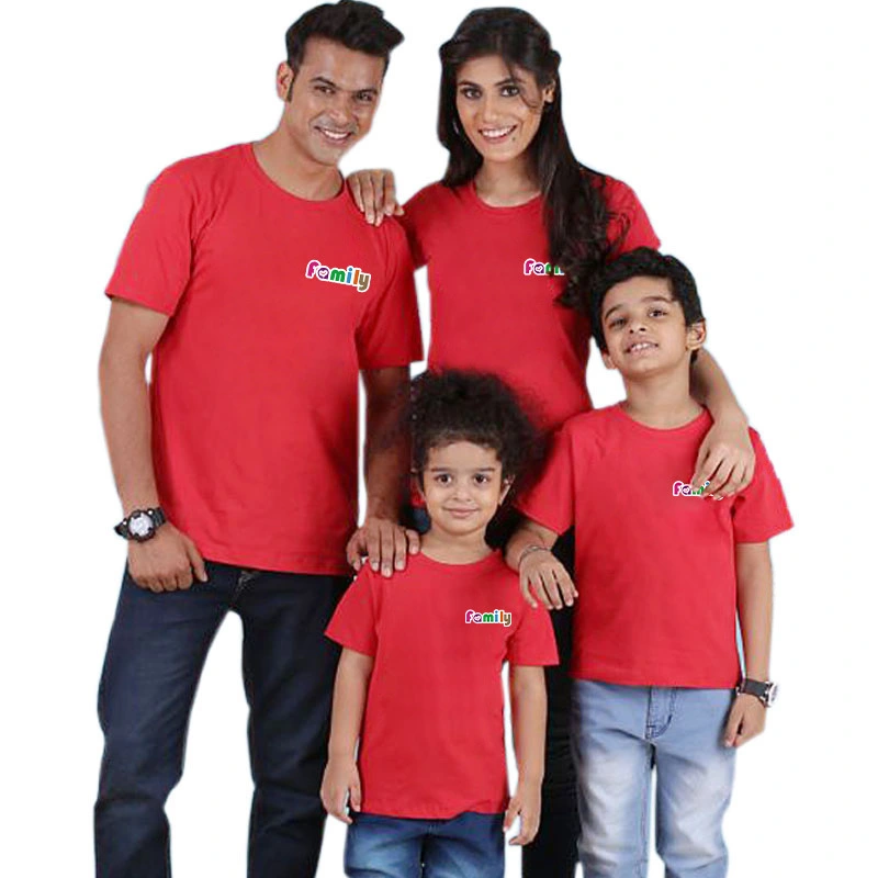 Parent-Child Clothing Foreign Trade Summer Simple Hedging European And American Short-Sleeved T-Shirt