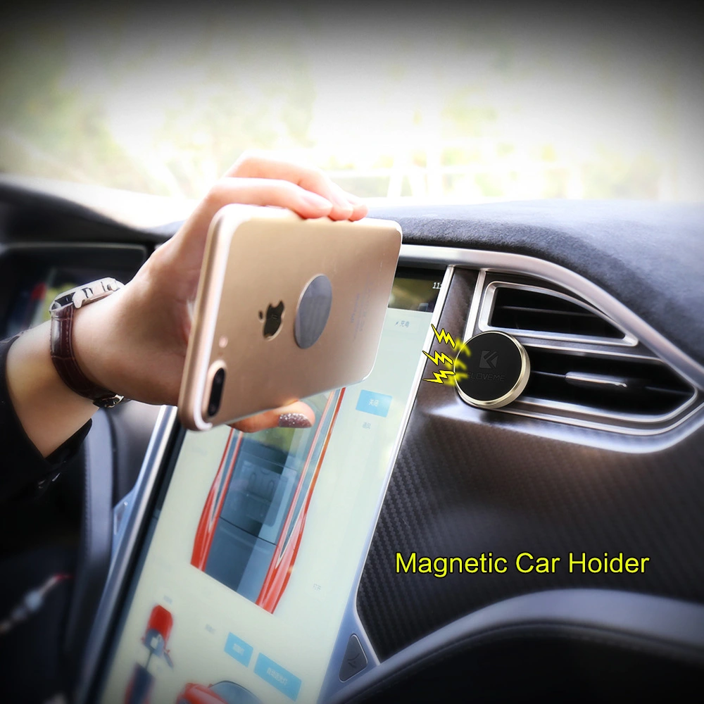 Magnetic 360-degree Rotating Air Outlet Aluminum Alloy Multi-function Car Phone Holder