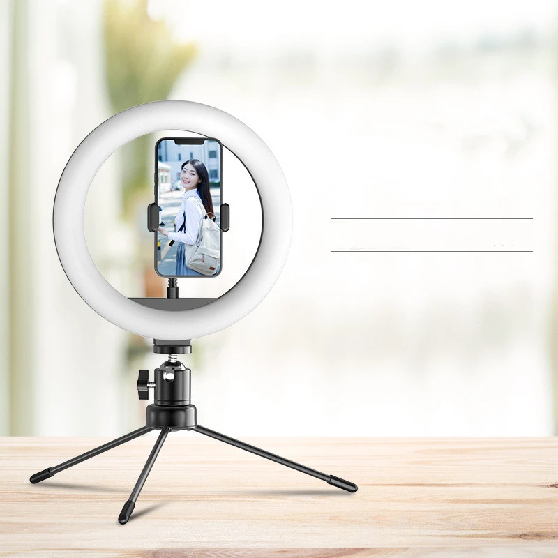 Compatible with Apple, 10 Inch Beauty Lamp Mobile Phone Stand Tripod