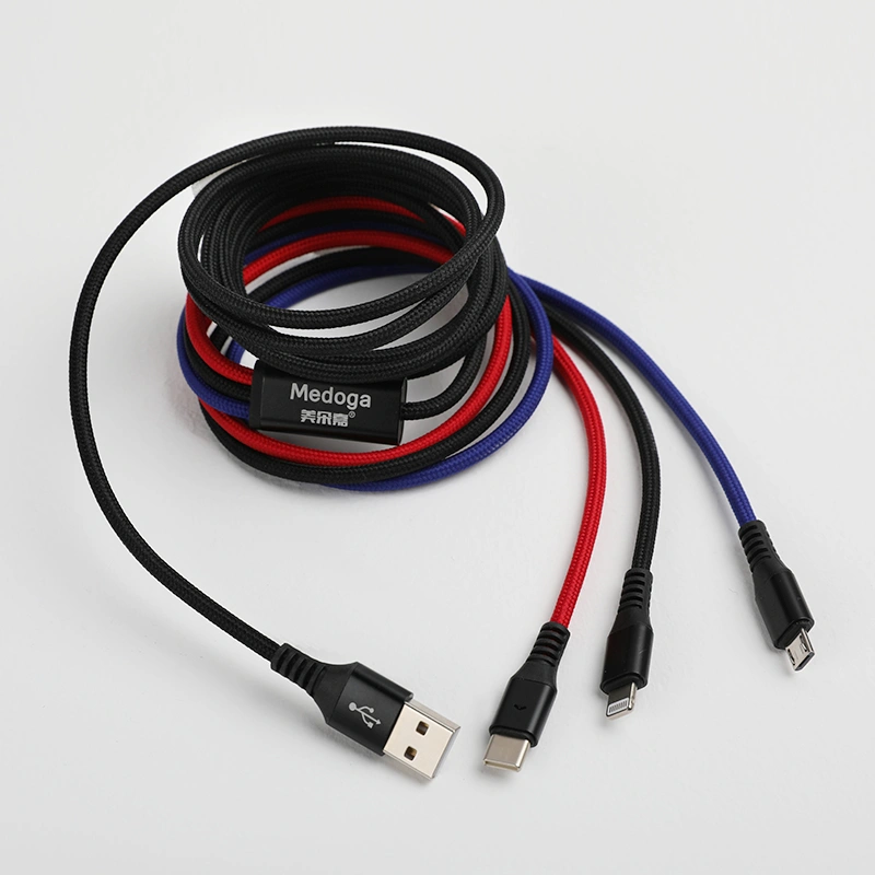 Type-C Interface Three-in-one Data Cable Lengthened 2 Meters Mobile Phone Charging