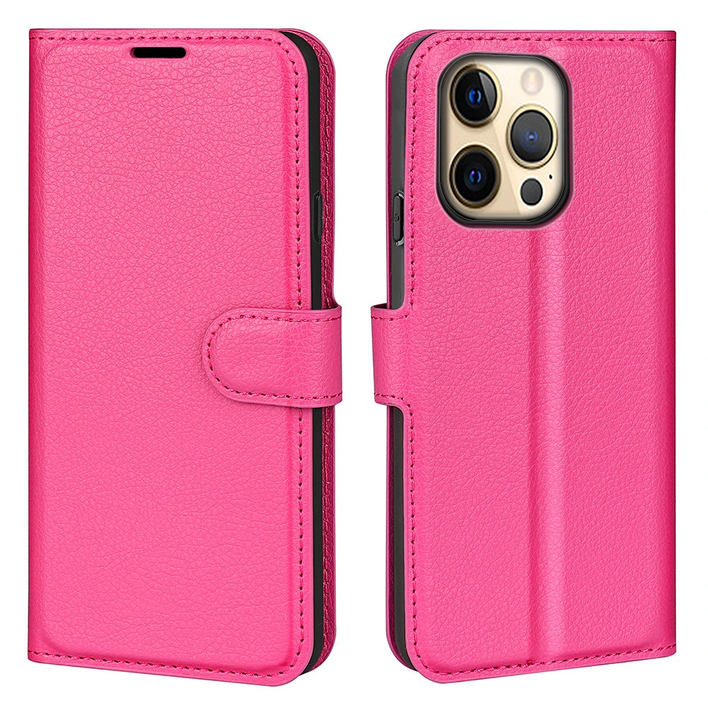 Flip Card Slot Lychee Pattern Phone Case