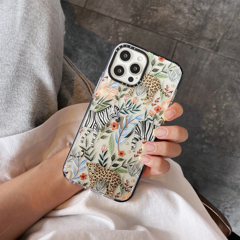 Forest Animal Blue Whale Mobile Phone Case Soft Case