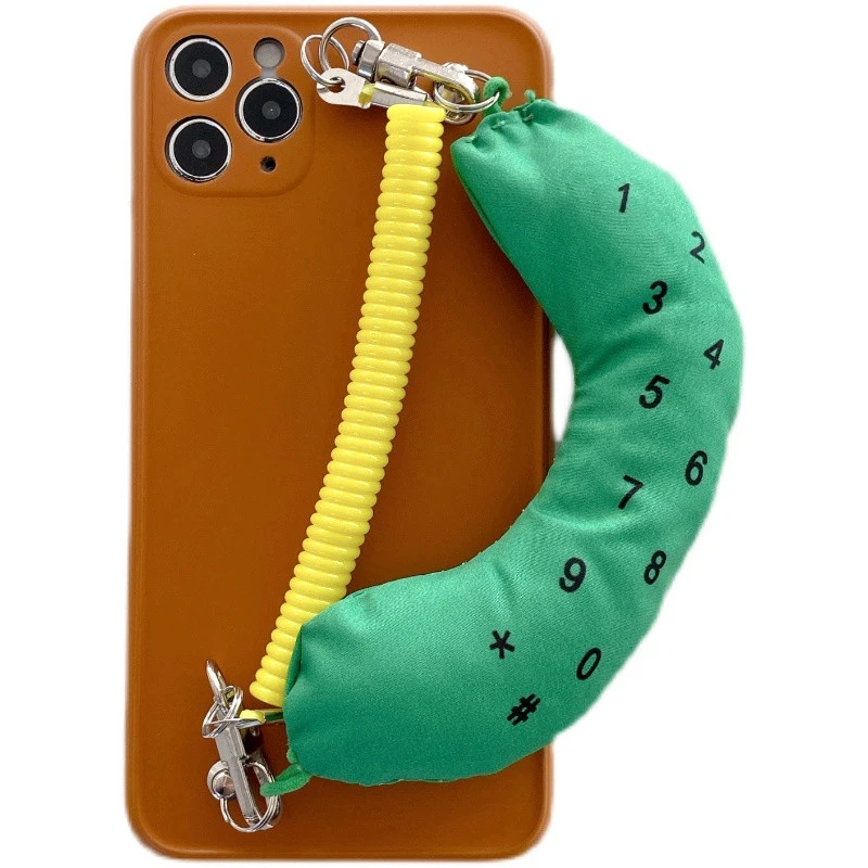 Compatible with Apple , Korean Banana Wristband Phone Case