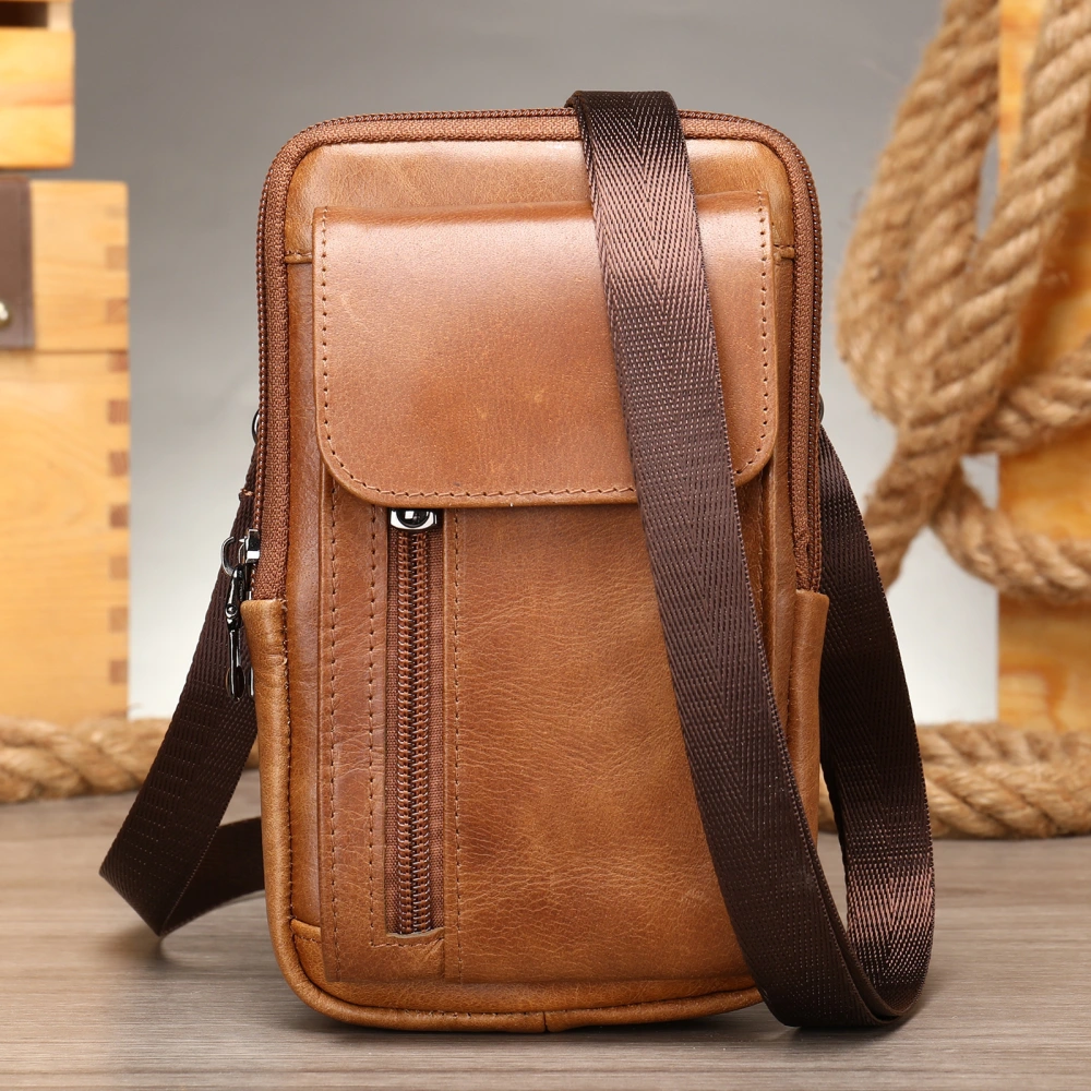 Men's Leather Casual One-shoulder Messenger Bag