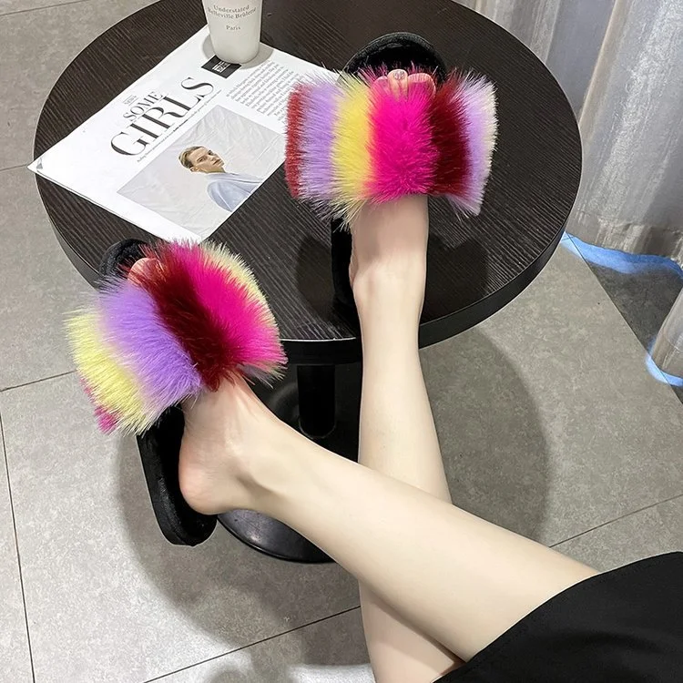 New Style European And American Casual Flat Slippers For Autumn Winter
