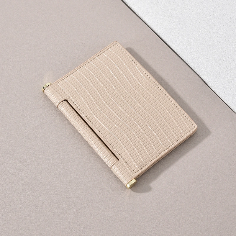 Two-fold Clip Card Holder Ladies Fashion