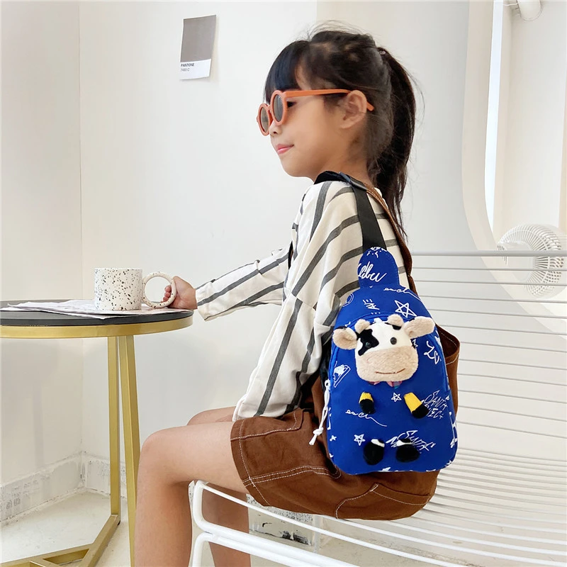 Fashion Children's One-shoulder Canvas Messenger Bag