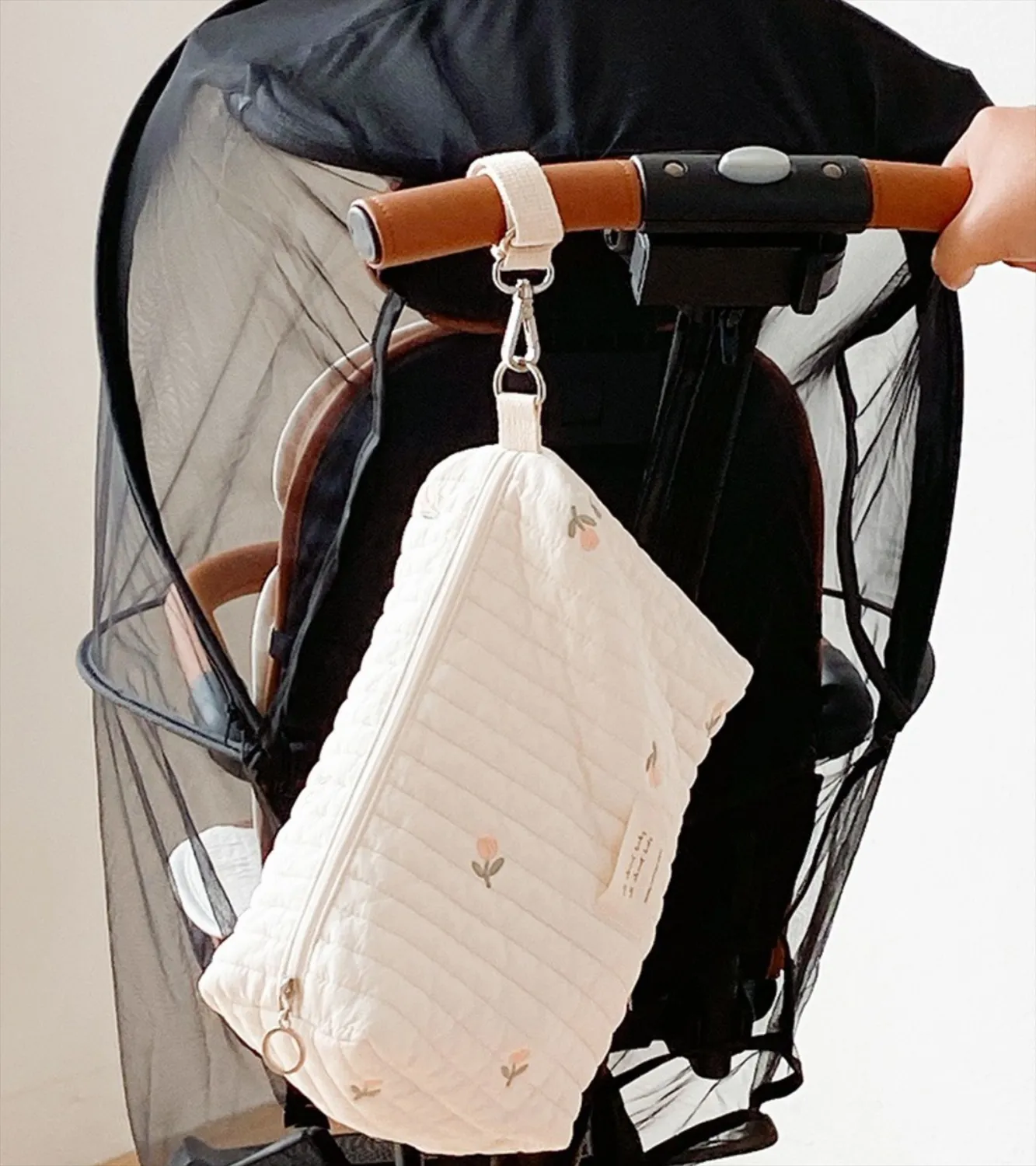 Chrysanthemum Cotton Mommy Bag Baby Stroller Bag