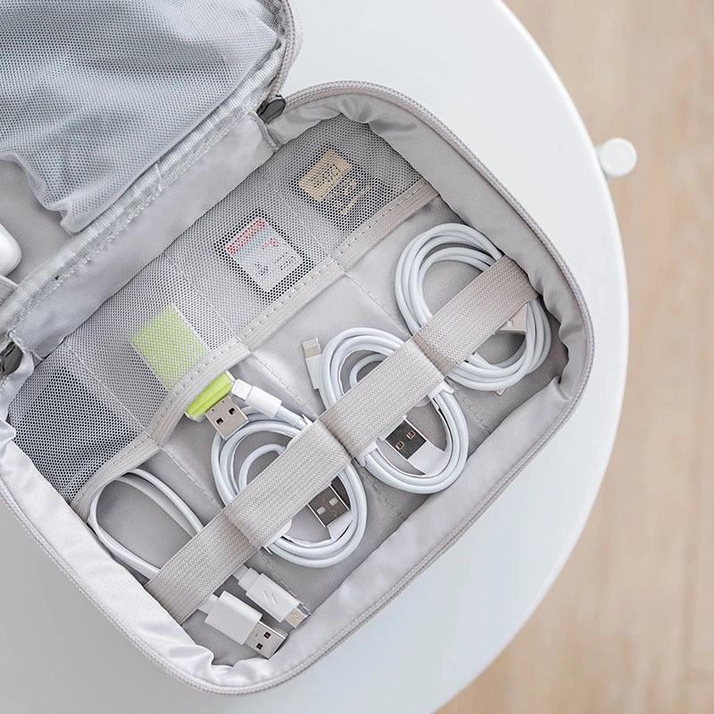 Double-layer Digital Bag, Portable Function, Multi-storage Bag