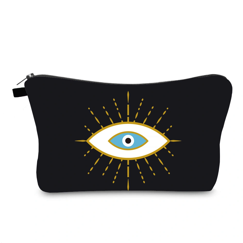 Anti Splash Cosmetic Bag Evil Eye Print Cross Border