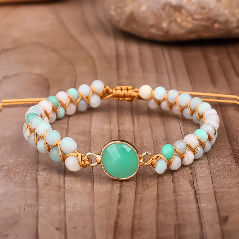 New Style Bracelet Hand Tianhe Stone Beaded Bracelet Double Layer