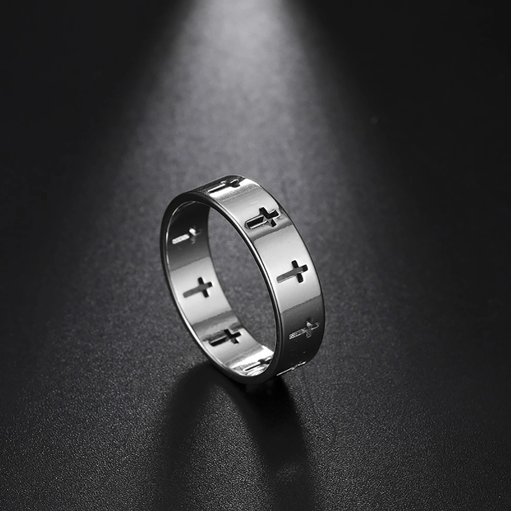 Hollow Cross Ring Men's And Women's Rings