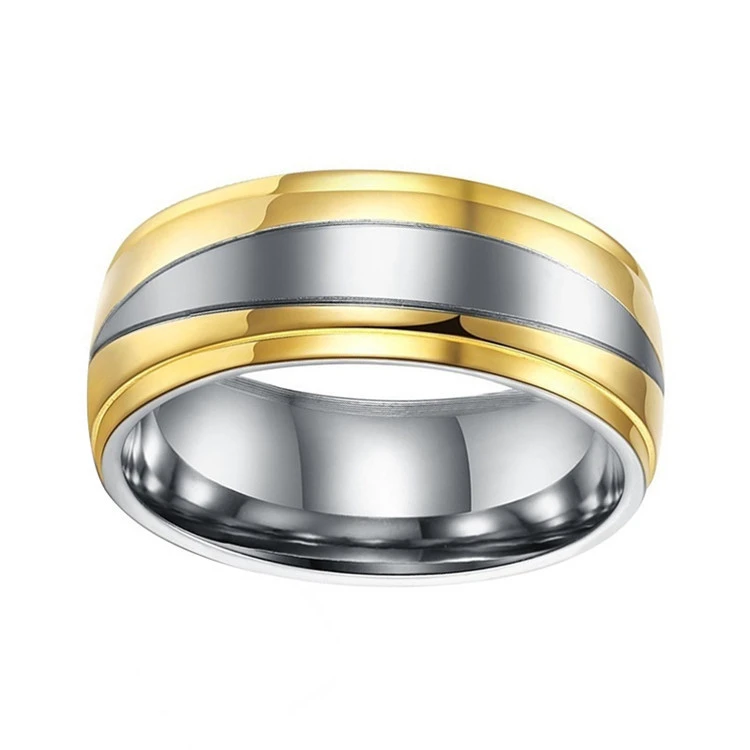 European Style Fashion Simple Titanium Steel Ring