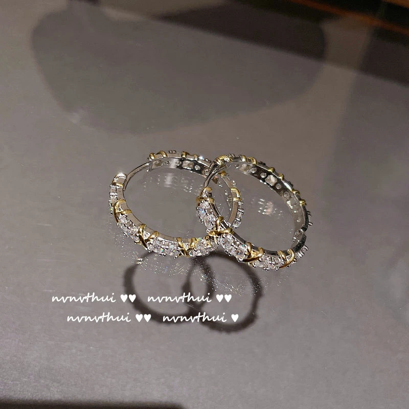 18K Gold Plated Hearts & Arrows Diamond Ring