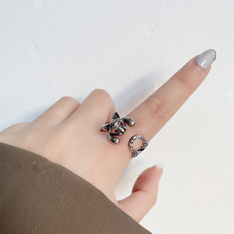 Fashion Retro Thai Silver Punk Personality Ring