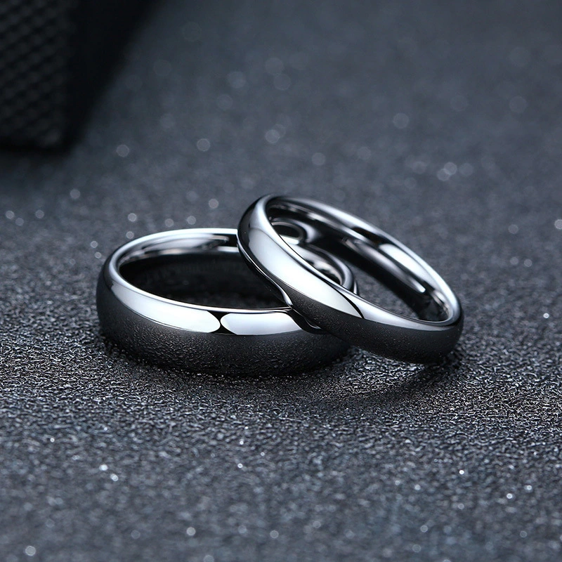 Tungsten Gold Ring Fashion Korean Tungsten Steel Couple Ring