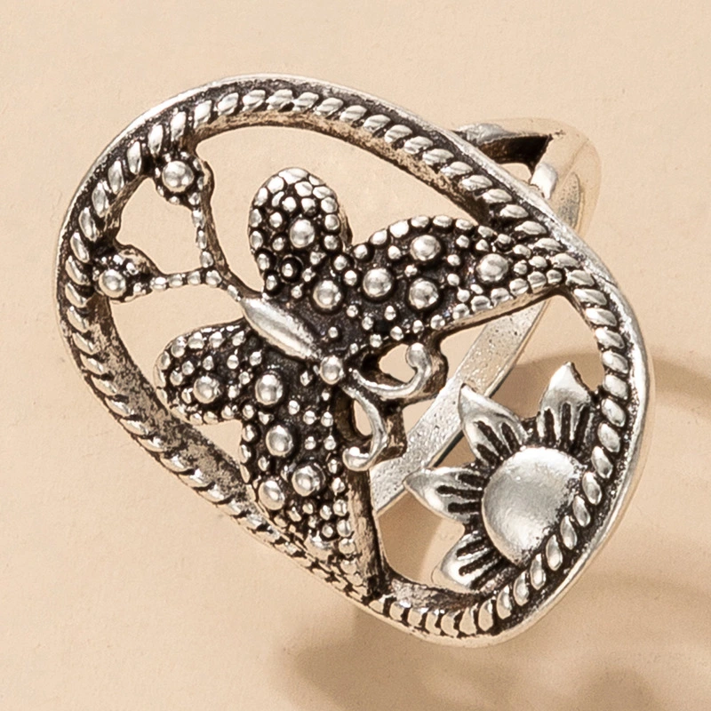 Simple Jewelry Palace Retro Style Ring