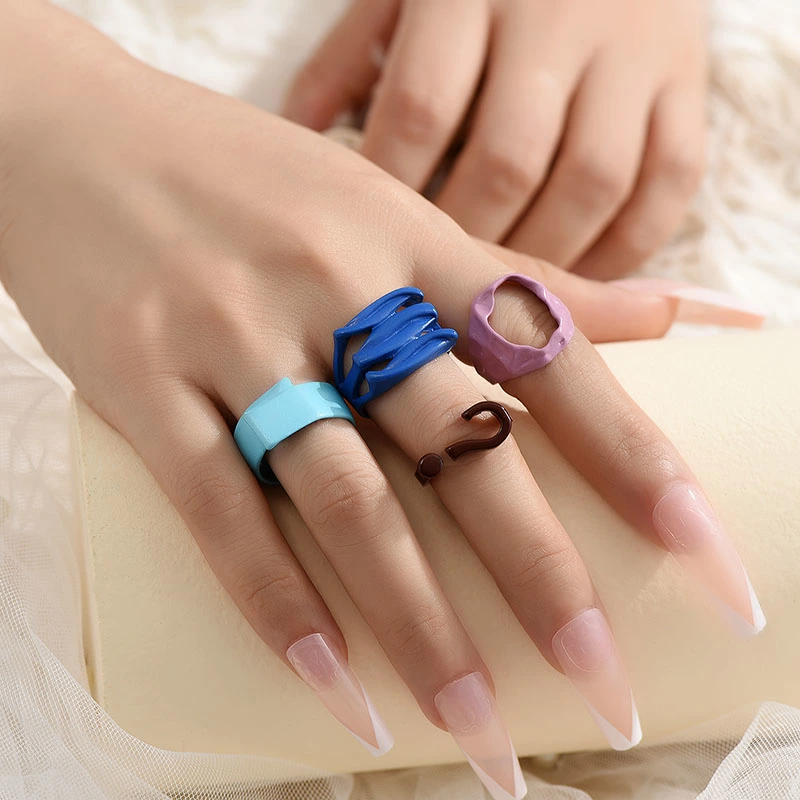 Fashion New Ladies  Alloy Ring Set