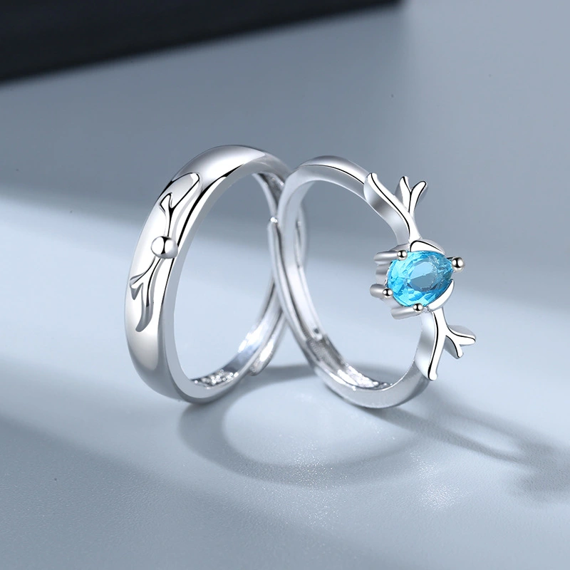 Sen Simple Element Circle Personality Internet Celebrity Christmas Valentine's Day Ring