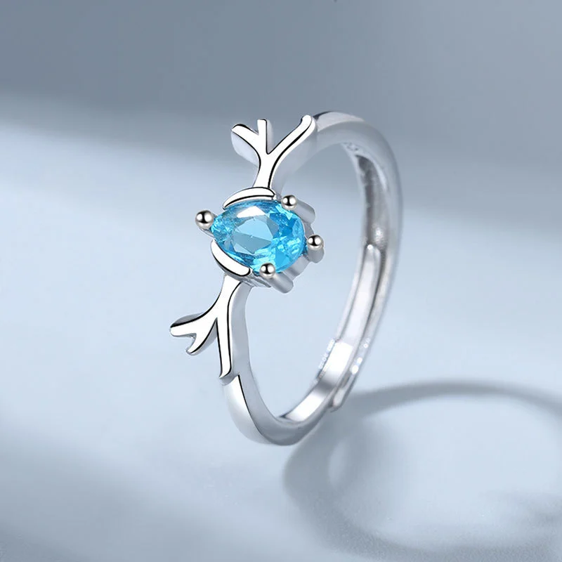 Sen Simple Element Circle Personality Internet Celebrity Christmas Valentine's Day Ring