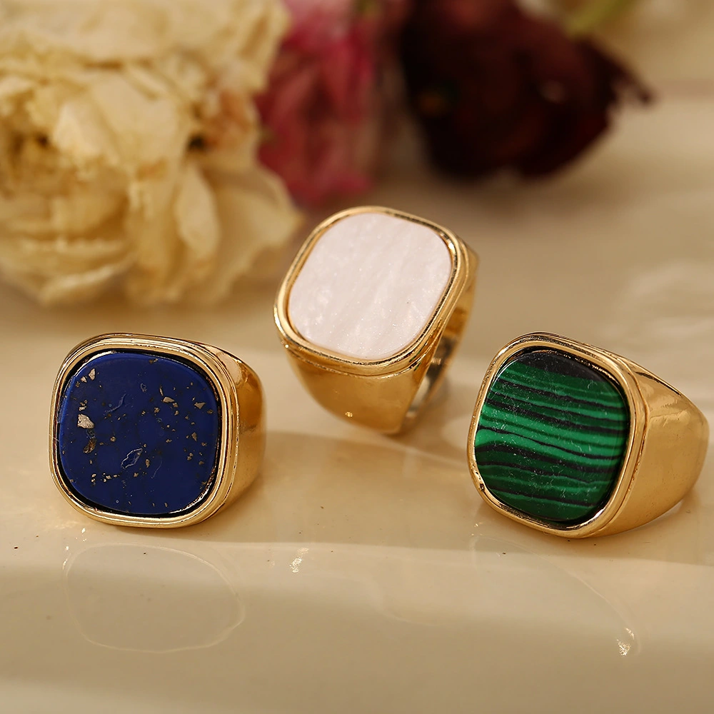 Square Ring European And American Retro Women