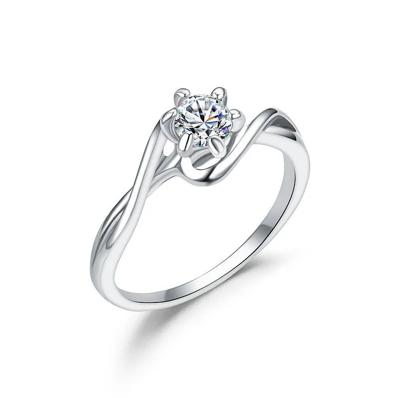Simple And Versatile Rose Gold Diamond Ring