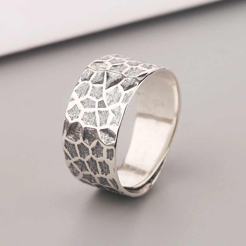 S925 Sterling Silver Irregular Index Finger Wild Joint Ring