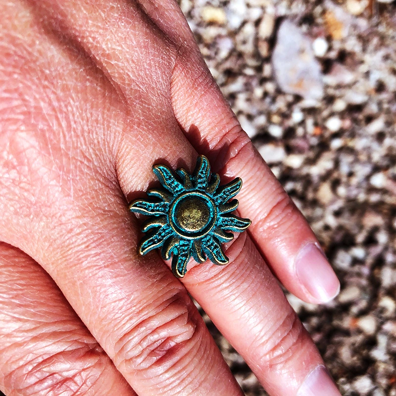 Ghostly Pagan Sun Opening Ring