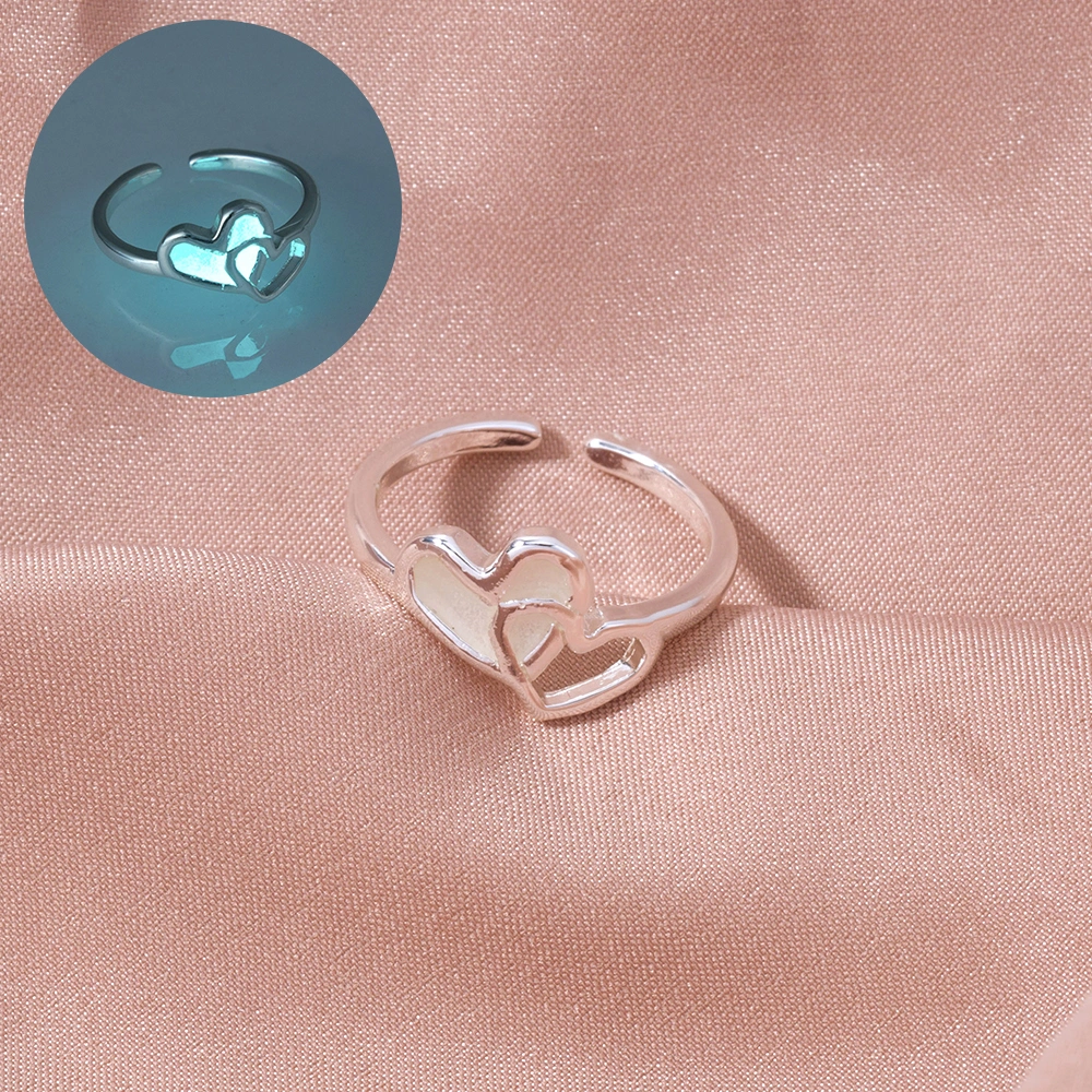 Copper Love Glow-in-the-dark Adjustable Brass Ring