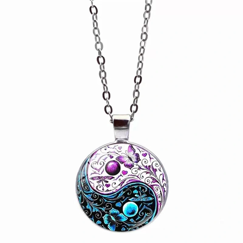 Time Gem Necklace European And American Sweater Chain Pendant