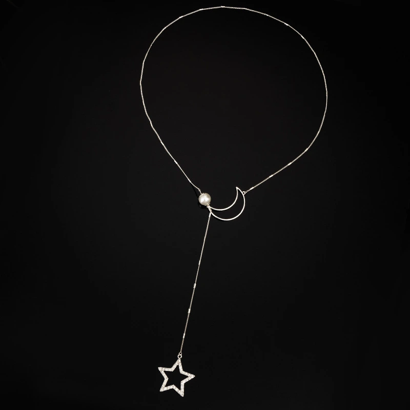 Frosty Wind Star Pendant Versatile Temperament Sweater Chain