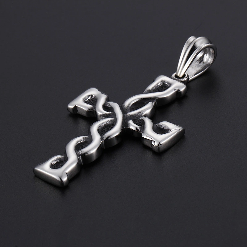 Titanium Steel Creative Cross Retro Personality Accessories