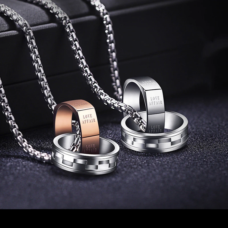 Personalized Light Luxury Titanium Steel Men's Necklace