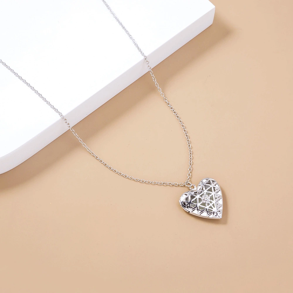 Luminous Heart Necklace Pendant Love Together