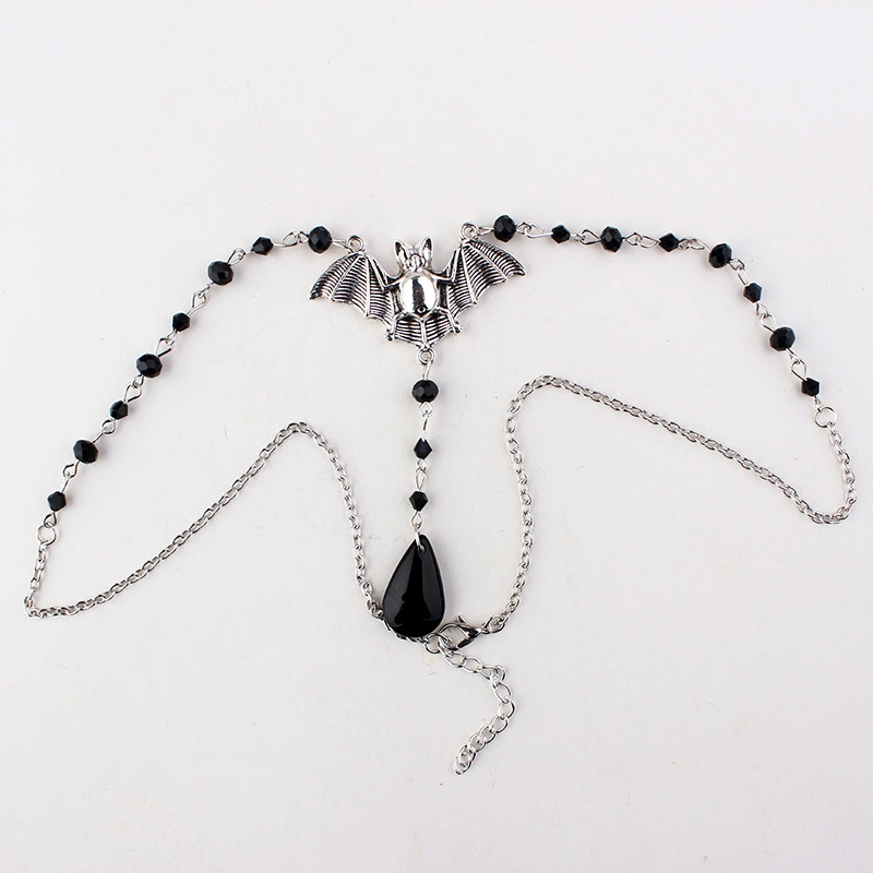 Gothic Bat Necklace Ladies Charm Jewelry