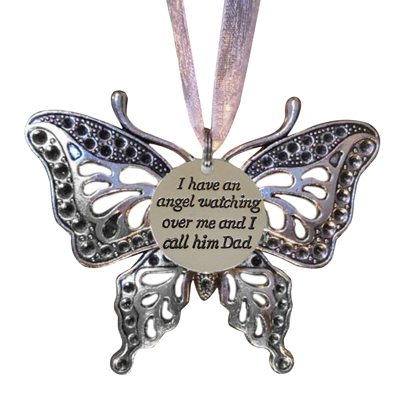 Memorial Family Ornaments Butterfly Pendant