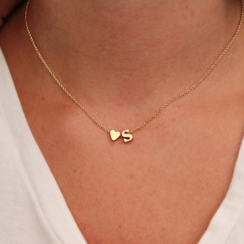 Fashion Exquisite Initial Gold And Silver Clavicle Chain