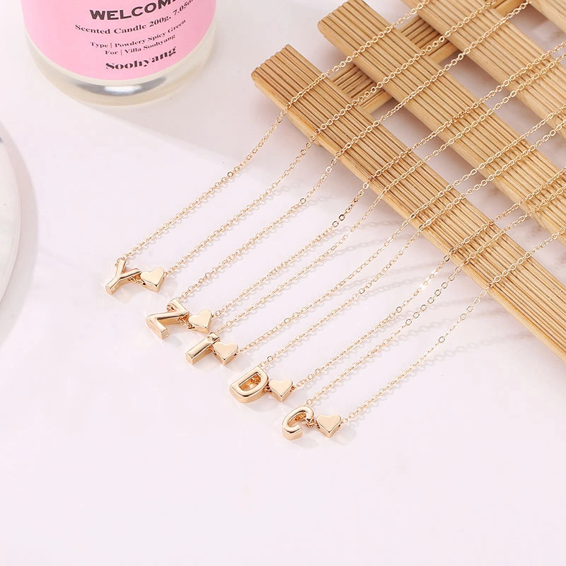 Fashion Exquisite Initial Gold And Silver Clavicle Chain