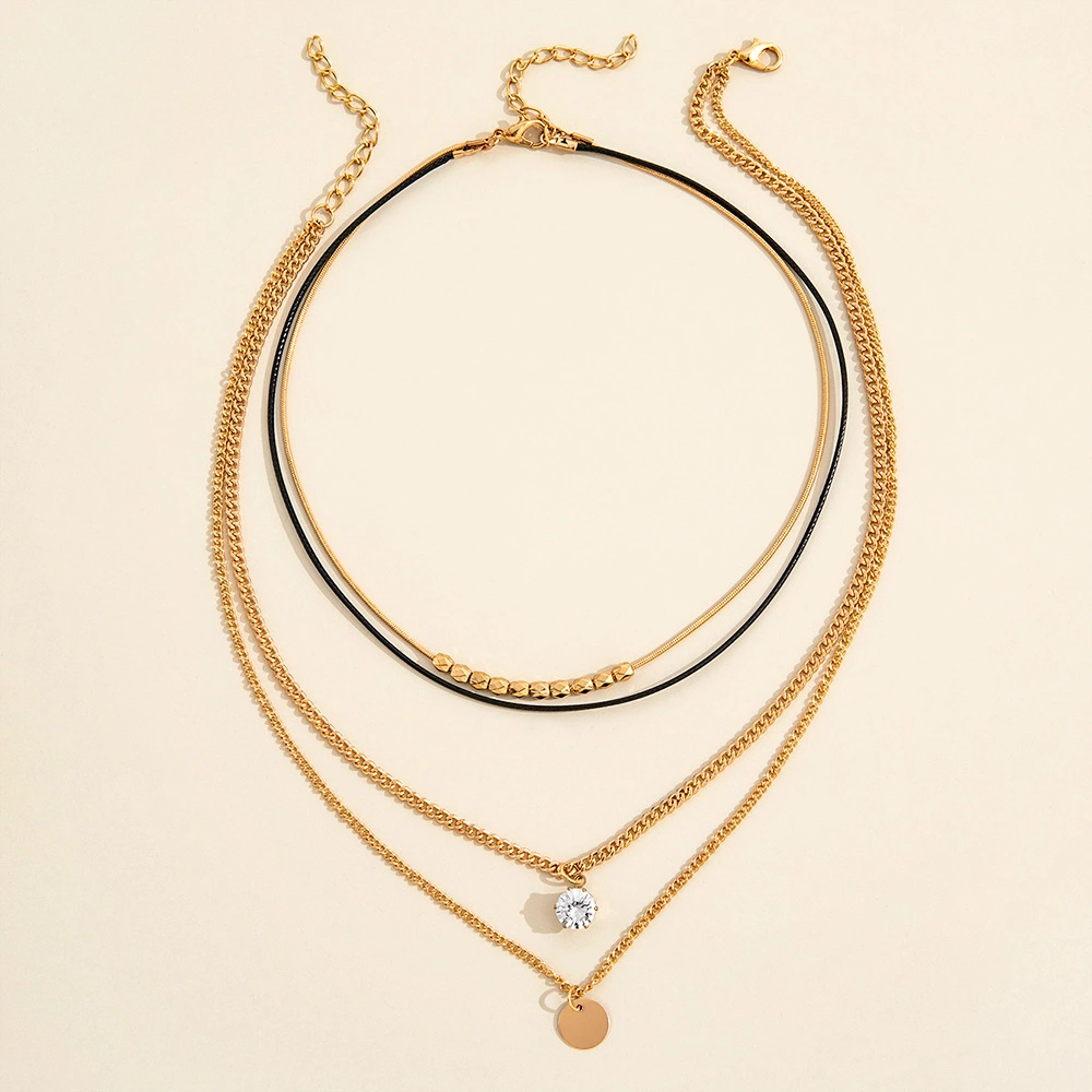 Women's Necklace With Diamond Clavicle Chain