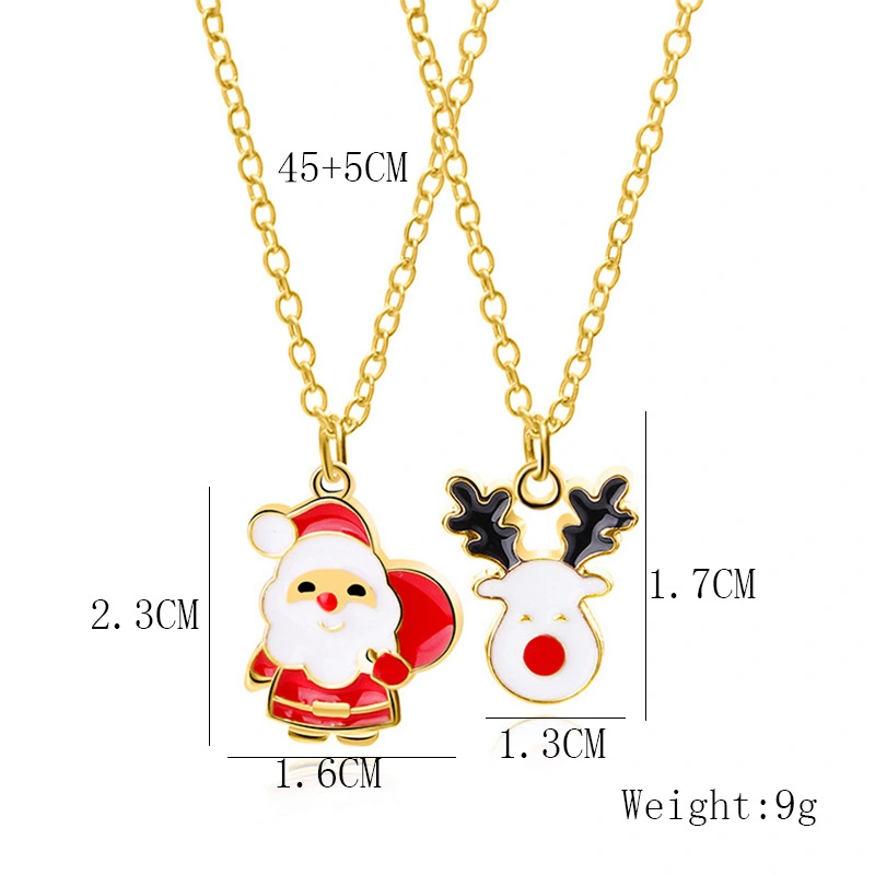 Alloy Dripping Christmas Tree Necklace Set