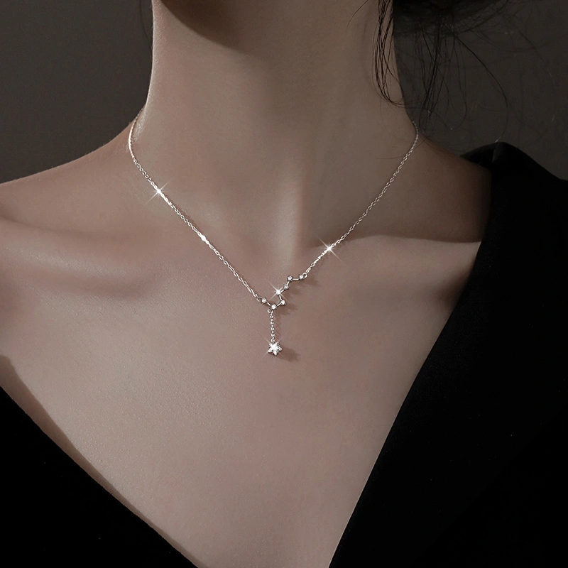 Sterling Silver Big Dipper Necklace Light Luxury Niche